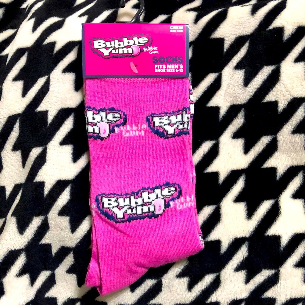 Bubble Yum Bubble Gum Novelty Socks